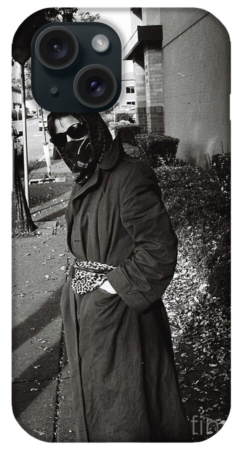 Street Photography iPhone Case featuring the photograph Masked by Chriss Pagani