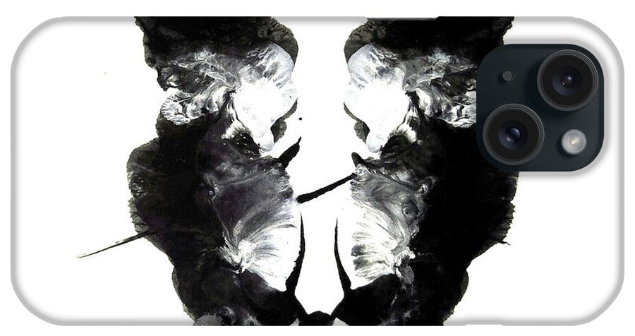 Abstract iPhone Case featuring the painting Maternal Twins by Stephenie Zagorski