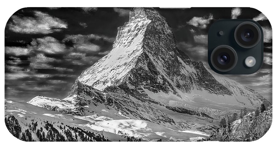 2015 iPhone Case featuring the photograph Matterhorn in the Clouds by Don Hoekwater Photography
