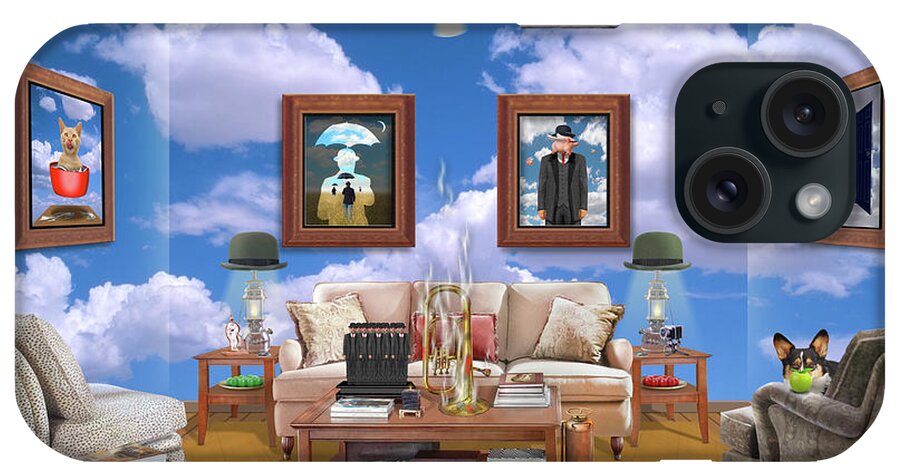 Surreal Art iPhone Case featuring the photograph Me and Magritte 7 by Mike McGlothlen