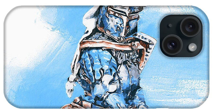 Medieval Infantryman iPhone Case featuring the painting Medieval Infantryman - 04 by AM FineArtPrints