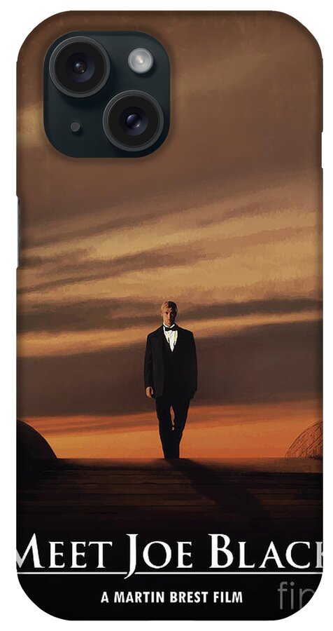 Movie Poster iPhone Case featuring the digital art Meet Joe Black by Bo Kev