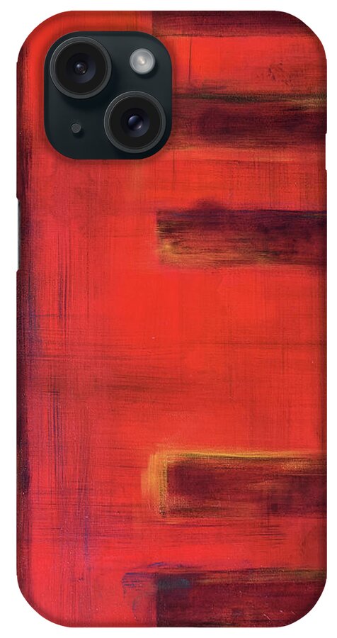 Abstract iPhone Case featuring the painting Melody by Tes Scholtz