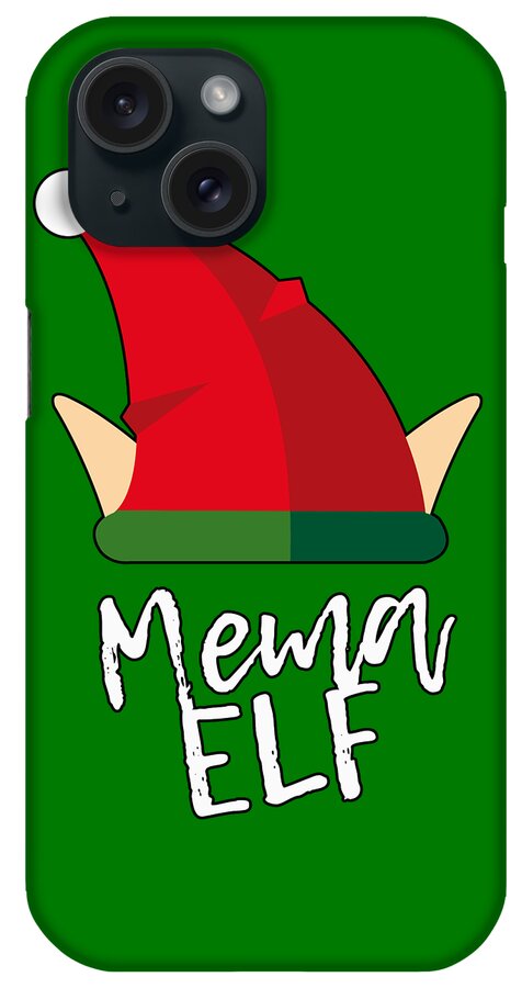 Christmas 2023 iPhone Case featuring the digital art Mema Elf Christmas Costume by Flippin Sweet Gear