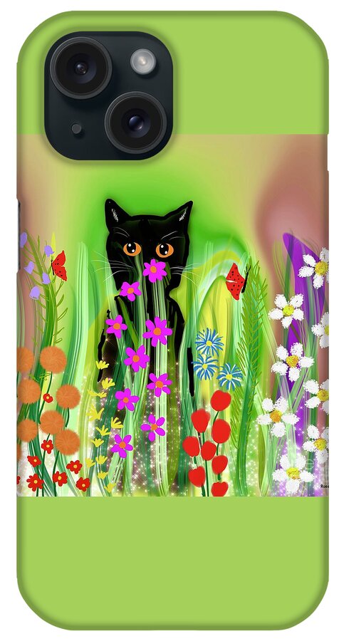 Flower Garden iPhone Case featuring the digital art Memories of summer days by Elaine Hayward