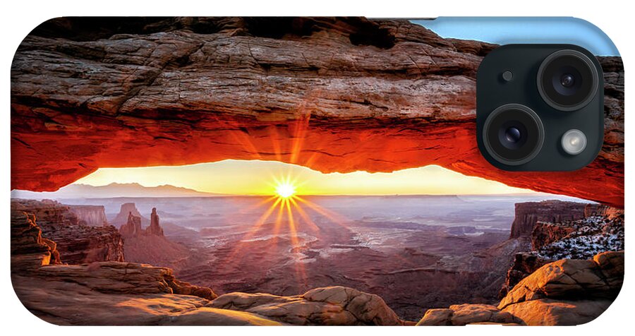 2020 Utah Trip iPhone Case featuring the photograph Mesa Arch by Gary Johnson
