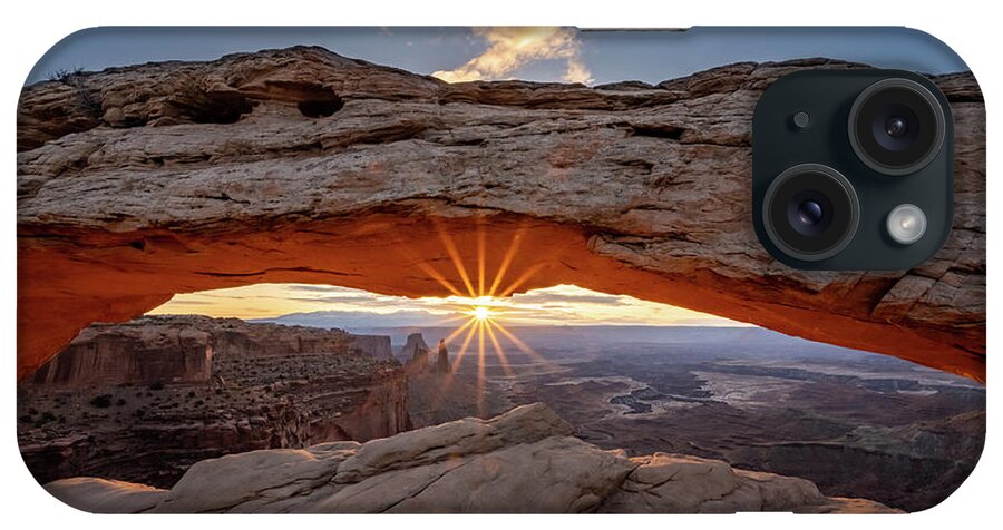 Mesa iPhone Case featuring the photograph Mesa Sunburst by Kelly VanDellen