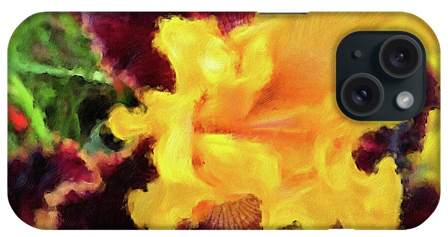 Brushstroke iPhone Case featuring the photograph Mexican Holiday Iris by Jeanette French