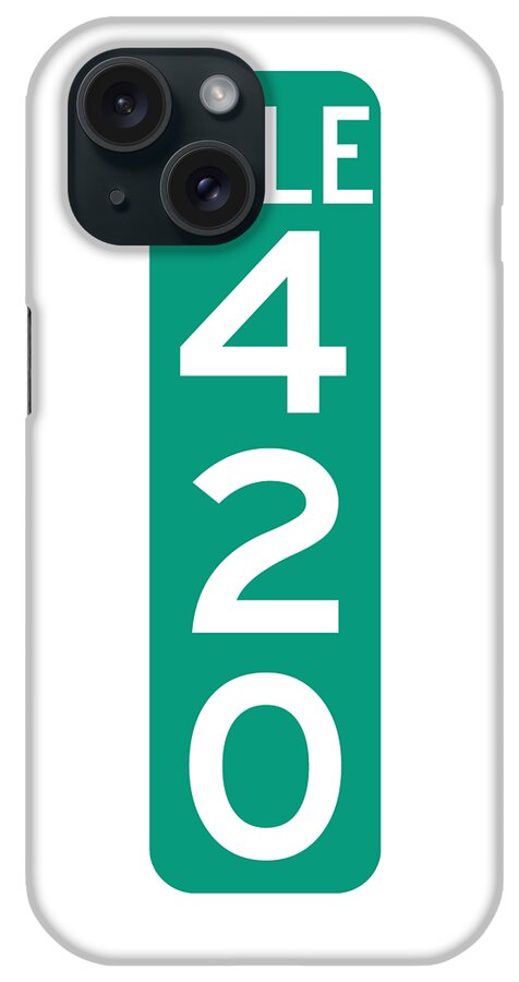 Mile Markers iPhone Case featuring the digital art Mile 420 by Angie Tirado