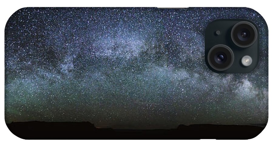 Mily Way iPhone Case featuring the photograph Milky way panoramic by Matteo Colombo