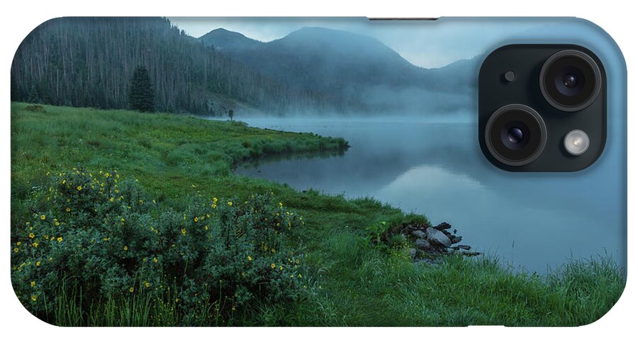 Landscape iPhone Case featuring the photograph Misty Mountain Lake by Seth Betterly