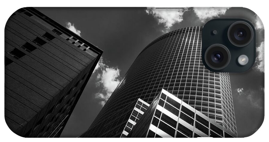 Architecture iPhone Case featuring the photograph Modern Architecture cloudy Sky by Michalakis Ppalis
