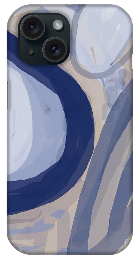 Abstract iPhone Case featuring the painting Modern disign by Vesna Antic