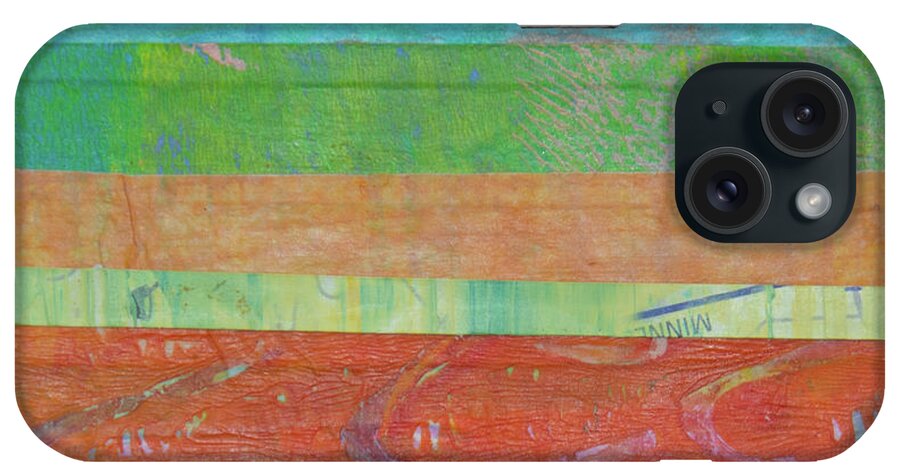 Mixed Media iPhone Case featuring the mixed media Moments in Time 1 by Julia Malakoff