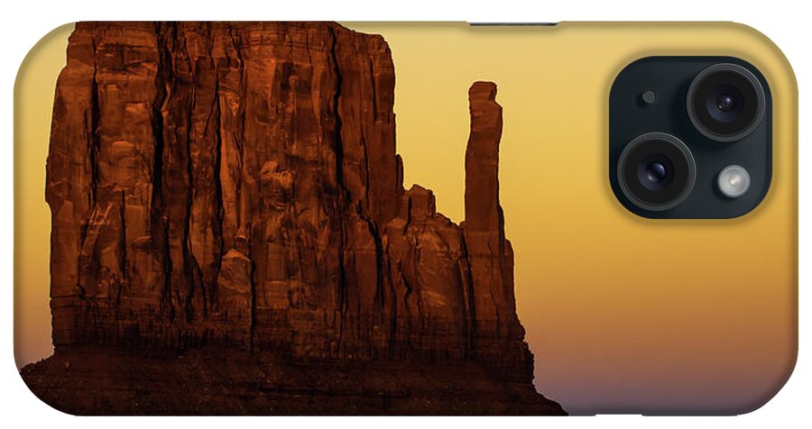 Monument Valley iPhone Case featuring the photograph Monument Valley Mitten Landscape Panorama by Gregory Ballos