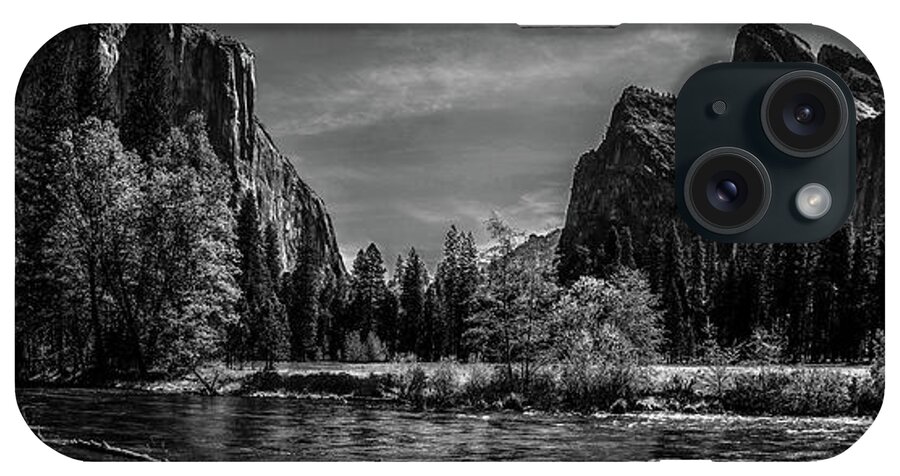 Black And White iPhone Case featuring the photograph Moody Mountain View by Az Jackson