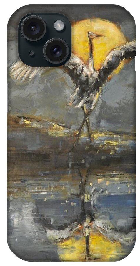 Dance iPhone Case featuring the painting MoonDance by Dan Campbell