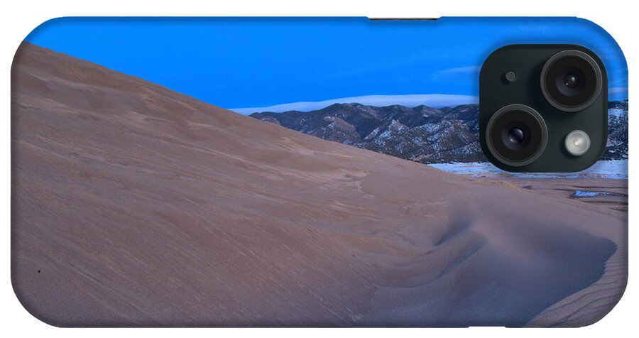 Greeat iPhone Case featuring the photograph Moonrise Over Great Sand Dunes by Adam Jewell