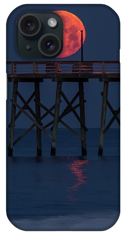 Fullmoon iPhone Case featuring the photograph Moonset by Nick Noble