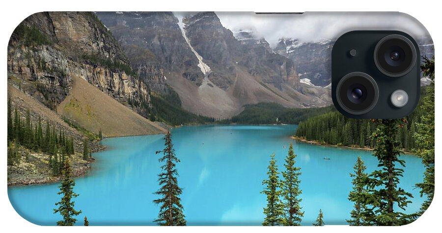 Moraine Lake Morning iPhone Case featuring the photograph Moraine Lake Morning by Dan Sproul