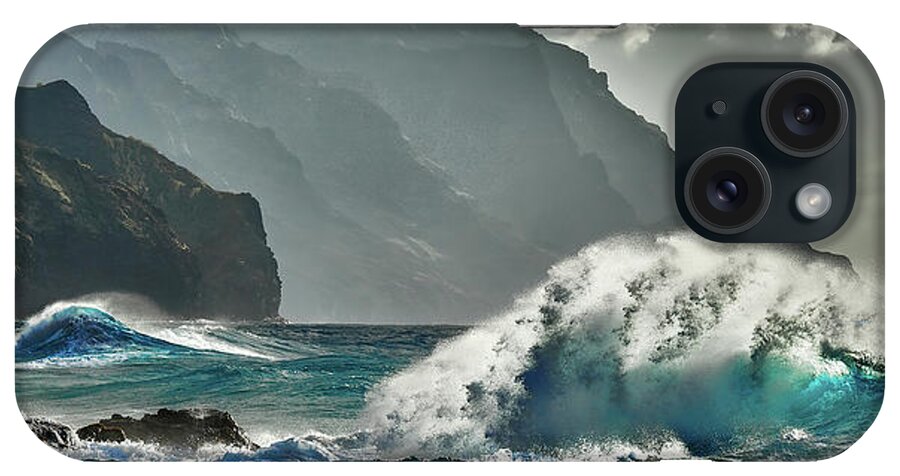 Nature iPhone Case featuring the photograph More Waves in Kauai by Jon Glaser