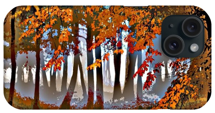 Fall Forest iPhone Case featuring the painting Mystical Forest by J Richey