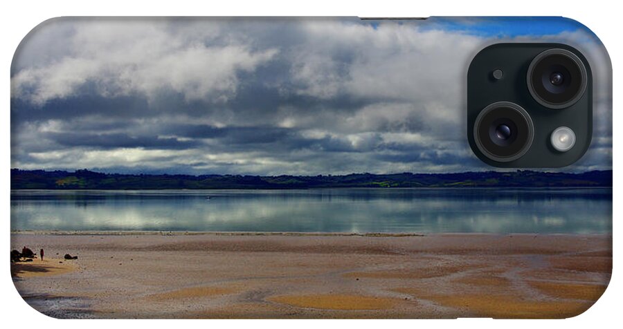 Clouds iPhone Case featuring the photograph Morning Reflections on the Water - Shelly Beach, New Zealand by Kenneth Lane Smith