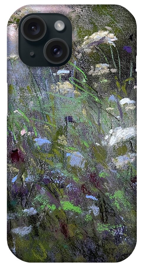 Queen Anne's Lace iPhone Case featuring the painting Morning Romance by Susan Jenkins