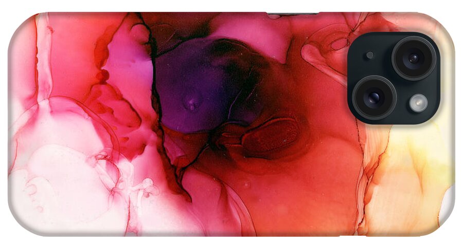 Morning Rose iPhone Case featuring the painting Morning Rose by Daniela Easter
