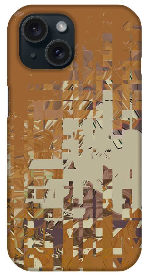 Abstract iPhone Case featuring the digital art Mosaic by Gina Harrison