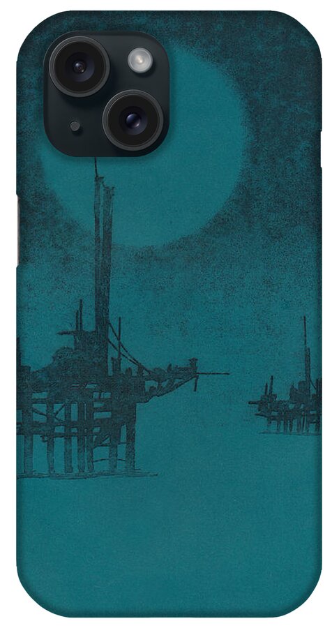 Seascape iPhone Case featuring the painting Mosquitoes by Philip Fleischer