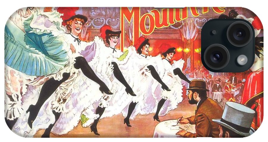 Moulin iPhone Case featuring the mixed media ''Moulin Rouge'', 1952, Germany by Movie World Posters