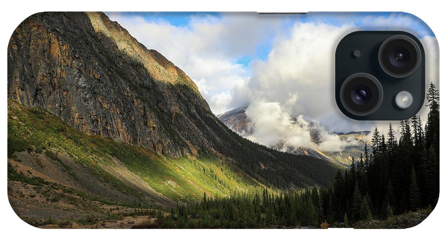 Mount Edith Hiking Trail iPhone Case featuring the photograph Mount Edith Cavell Hiking Path by Dan Sproul
