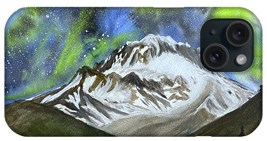 Mount Hood iPhone Case featuring the painting Mount Hood by Lisa Neuman