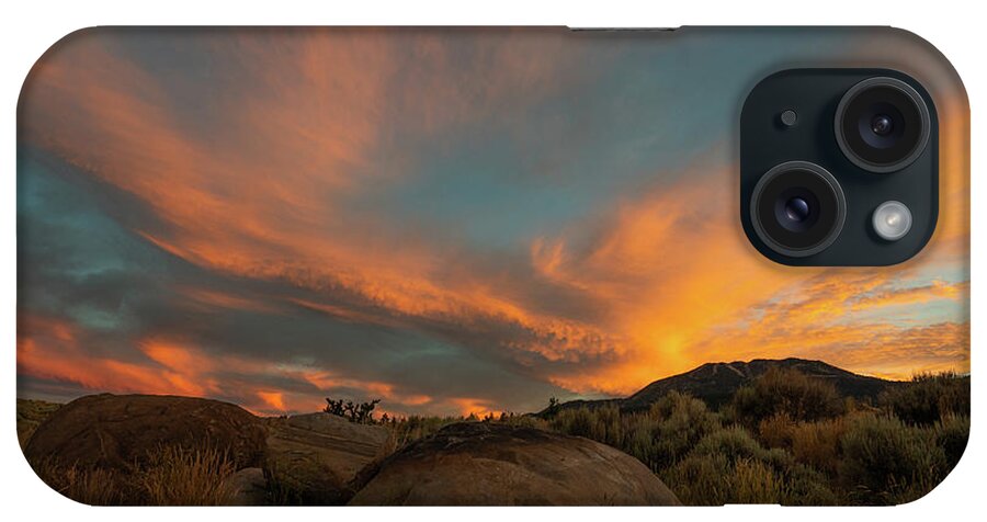 Sunset iPhone Case featuring the photograph Mount Rose Sunset 2 by Ron Long Ltd Photography