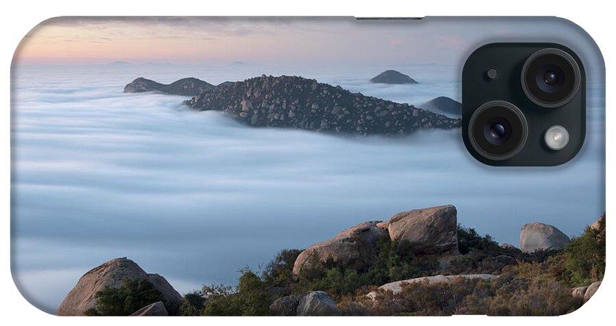 San Diego iPhone Case featuring the photograph Mount Woodson Above Clouds by William Dunigan