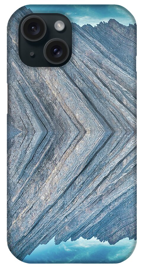 The Canadian Rockies iPhone Case featuring the photograph Mountain Abstract 02 by Phil And Karen Rispin