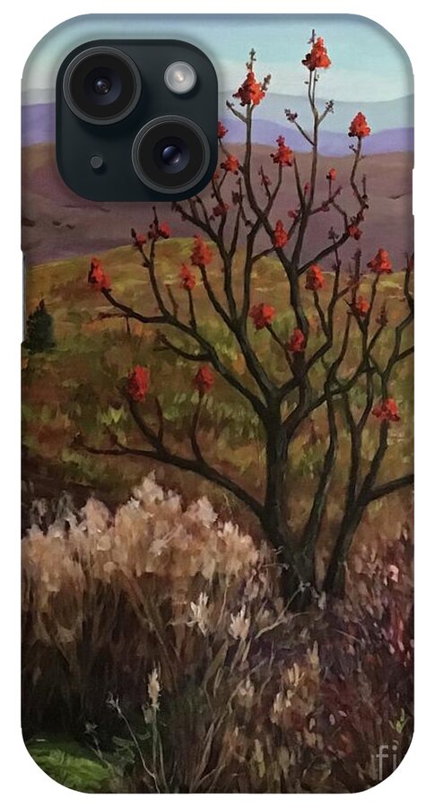 Mountain Ash iPhone Case featuring the painting Mountain Ash Asheville by Anne Marie Brown