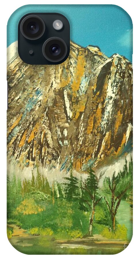 Mountain iPhone Case featuring the painting Mountain Glory Painting # 313 by Donald Northup