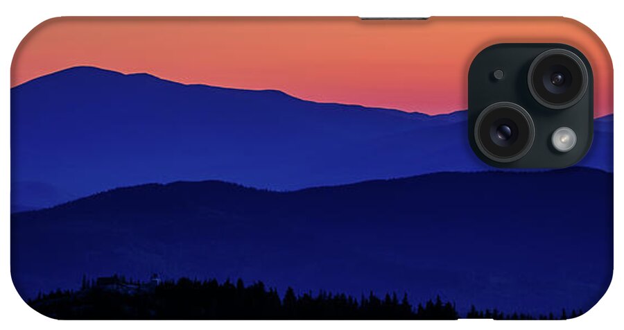 Chocorua Mountain Race iPhone Case featuring the photograph Mountain Layers, Chocorua Sunrise. by Jeff Sinon