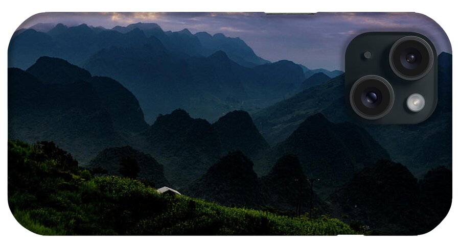 Ha Giang iPhone Case featuring the photograph Waiting For The Night - Ha Giang Loop Road. Northern Vietnam by Earth And Spirit