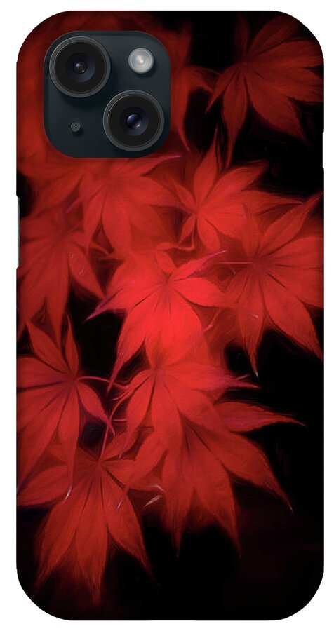 Red iPhone Case featuring the photograph Much Wind in the Leaves by Philippe Sainte-Laudy