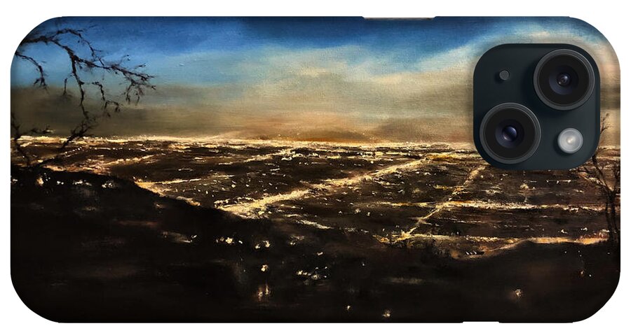 Landscape iPhone Case featuring the painting Mulholland Drive by Lindsay Frost