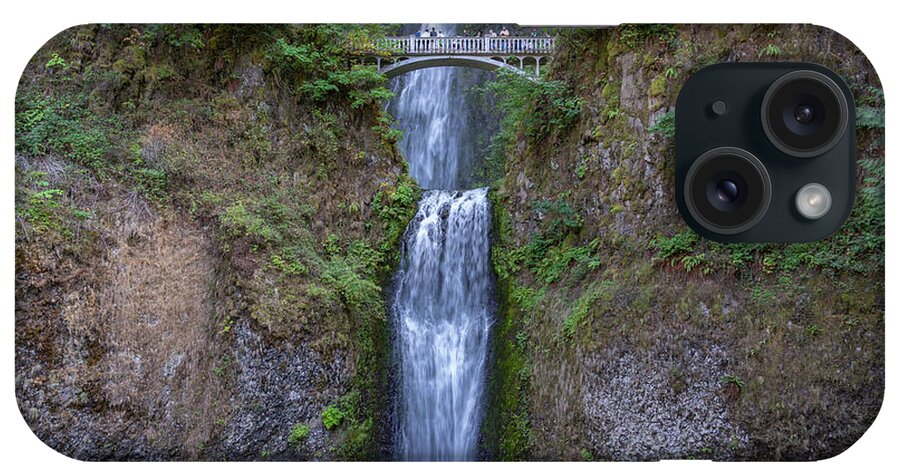 _oregon-multnomah-falls iPhone Case featuring the photograph Multnomah Falls Oregon by Tommy Farnsworth