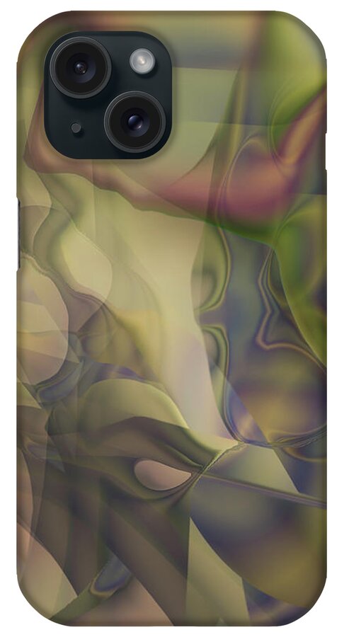 Mighty Sight Studio Surrealism Abstractions Fantasy Art iPhone Case featuring the digital art Murdering Crows by Steve Sperry