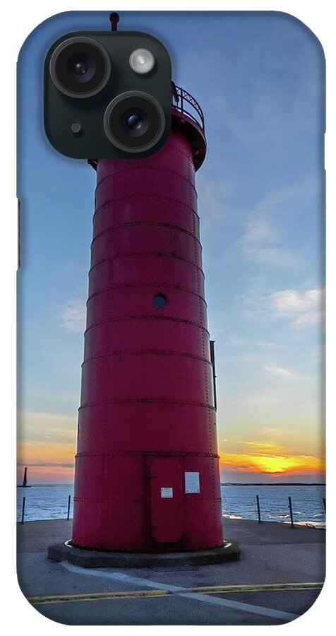 Northernmichigan iPhone Case featuring the photograph Muskegon Michigan Light House IMG_8872 HRes by Michael Thomas