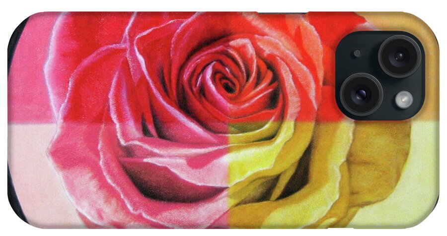 Rose iPhone Case featuring the painting My Rose by Lynet McDonald
