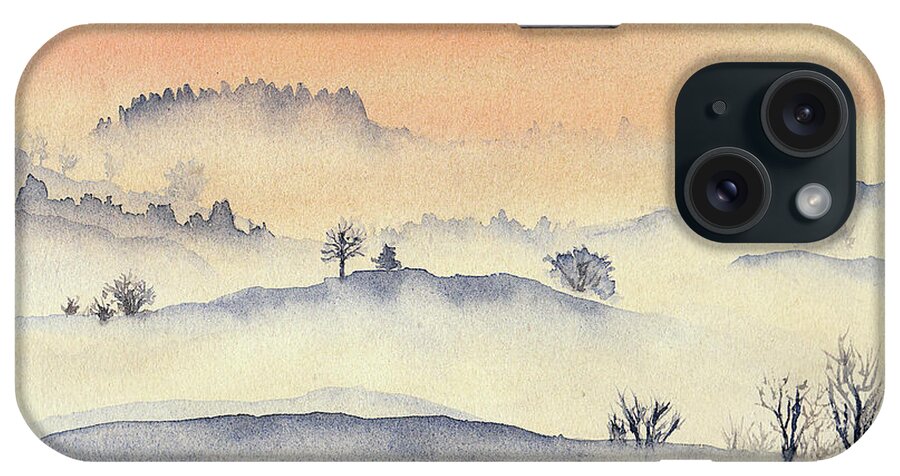 Hills iPhone Case featuring the painting Mystic Hills No. 2 by Wendy Keeney-Kennicutt