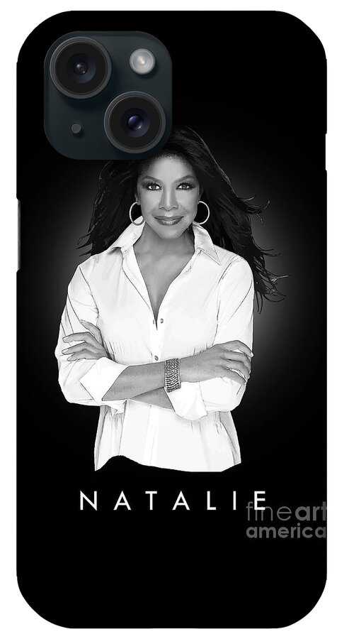 Natalie Cole iPhone Case featuring the digital art Natalie Cole by Bo Kev