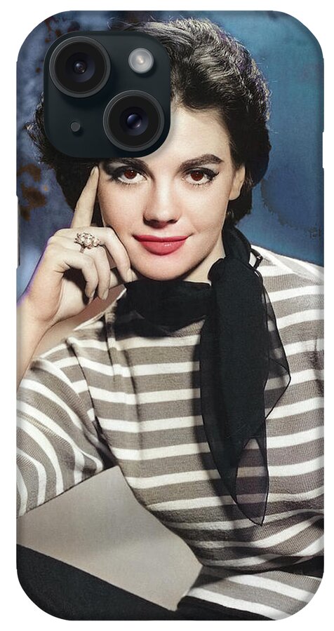 Natalie Wood iPhone Case featuring the photograph Natalie Wood - publicity photo by Movie World Posters